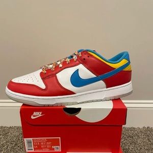 Nike Dunk Low x LeBron James x Fruity Pebbles Habanero Red Men’s size 12.5
